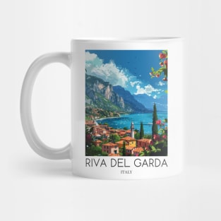 A Pop Art Travel Print of Riva del Garda - Italy Mug